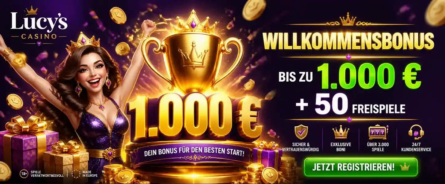 Willkommensbonus bei Lucy’s Casino – Bonus für deutsche Spieler